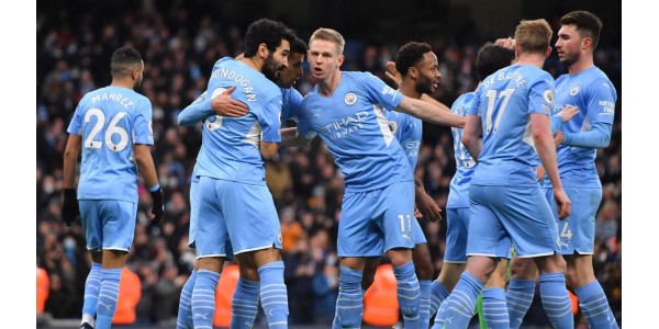 Manchester City doelpuntenfeest